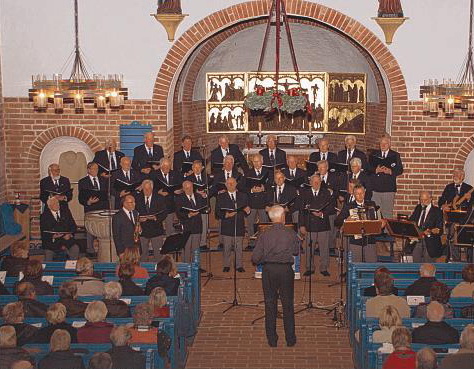Die Fideelen Nordstrander beim Adventskonzert